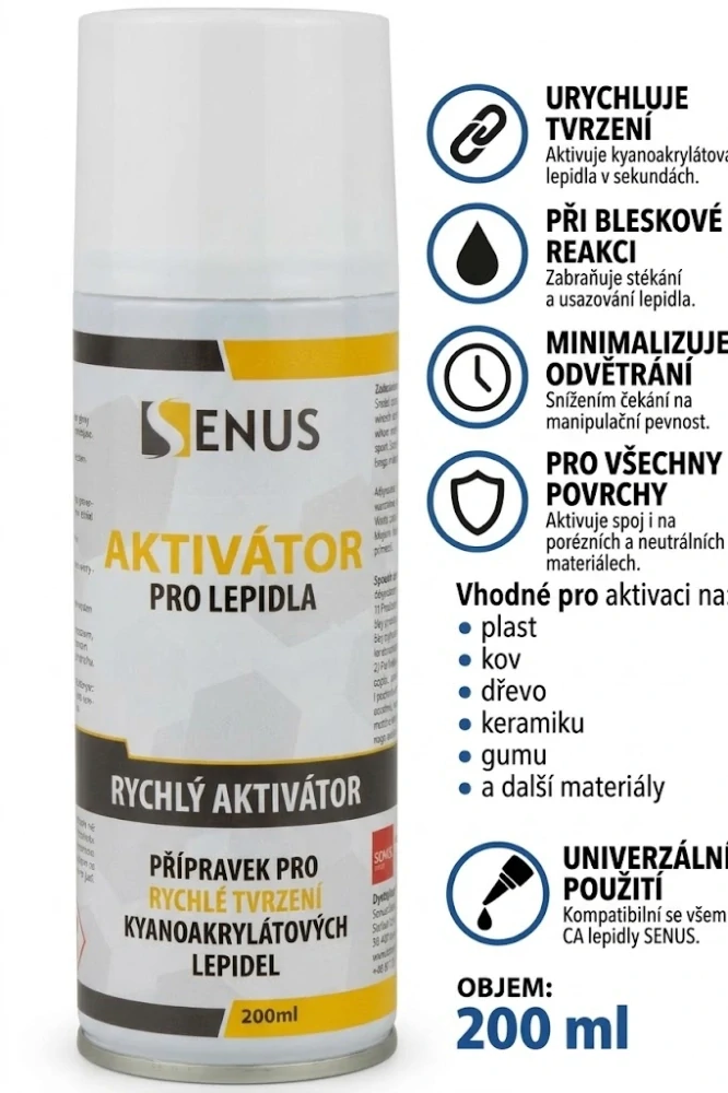 Aktivátor vteřinových lepidel 200 ml