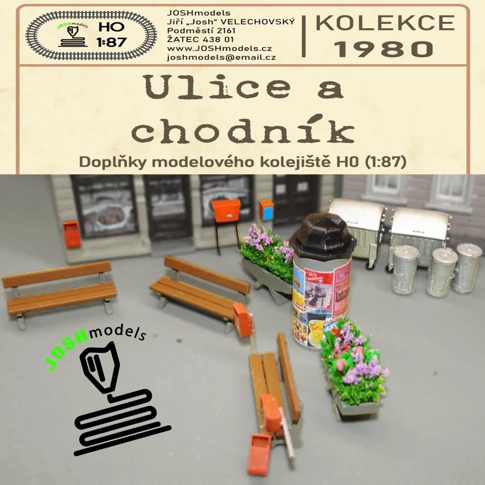 Sada ulice a chodník