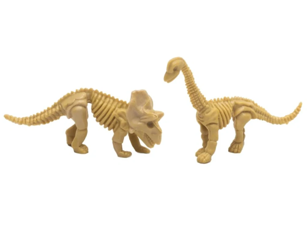 IGRÁČEK - Paleontolog s vykopávkami dinosaurů Triceratopse a Brachiosaura