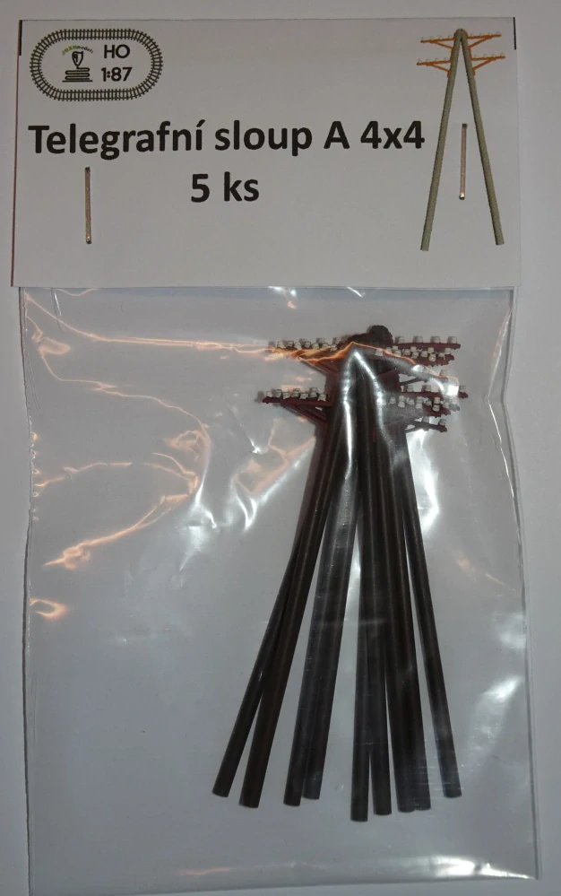 Telegrafní sloup A 5 ks