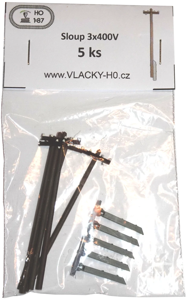 Elektrický sloup 3x400V 5 ks